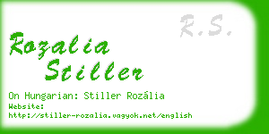 rozalia stiller business card