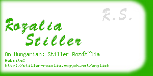 rozalia stiller business card